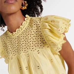 NWT Ulla Johnson Ruffled Eyelet Blouse